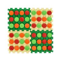 Masaj covoraș Ortek Mix Puzzle – 4 piese + 4 seturi de module Modele