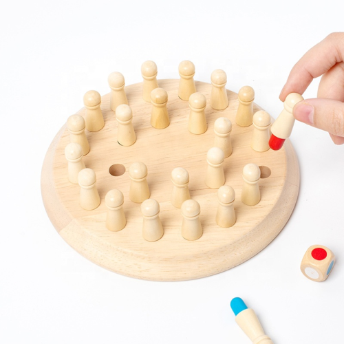 Șah de memorie pentru dezvoltarea memoriei și atenției Jucărie din lemn Montessori