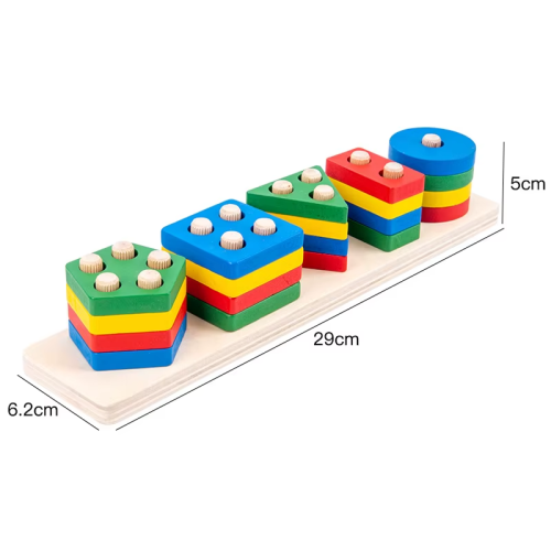 Sortator Figuri Jucărie din lemn Montessori  