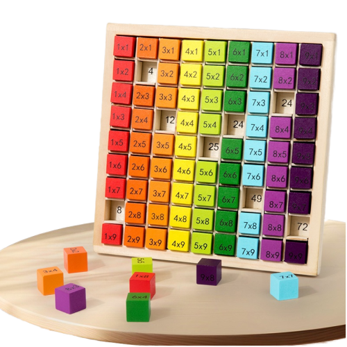 Tabla înmulțirii Montessori din lemn