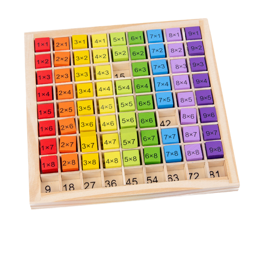 Tabla înmulțirii Montessori din lemn