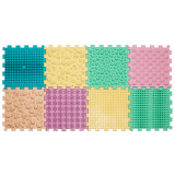 Covoraș de masaj Puzzle Mix Pastel 8 elemente Fizioterapie pentru câini