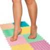 Covoraș de masaj Puzzle Mix Pastel 8 elemente