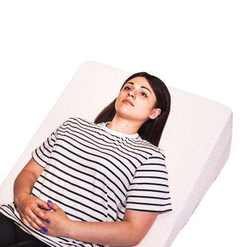 Pernă ortopedică cu plan înclinat antireflux Lată și moale 73x73x29 cm Olvi J2540 B