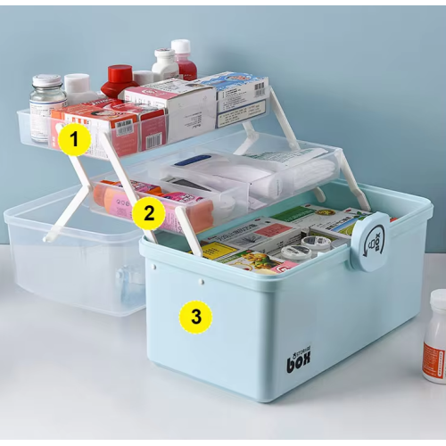 Trusă-organizator pentru medicamente 34x19x21.5 cm mărimea L