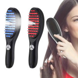 Perie pentru par cu terapie cu lumină, vibrații și cu atomizare de ioni negativi pentru a spori creșterea părului