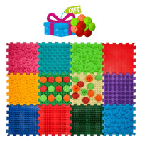Covoraș de masaj "Ortek Mix Puzzle-uri" 12 elemente + "Modele" cadou
