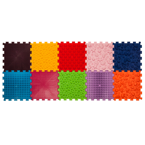 Covoraș de masaj Ortek Puzzle-uri 10 el. + 6 triunghiuri