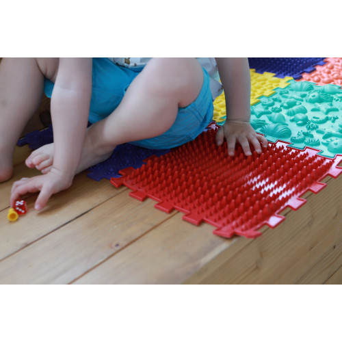 Covoraș ortopedic pentru masaj Puzzle "Pe fundul mării" 8 elemente