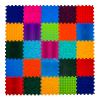 Covoraș ortopedic pentru masaj Puzzle "Mix" 25 elemente