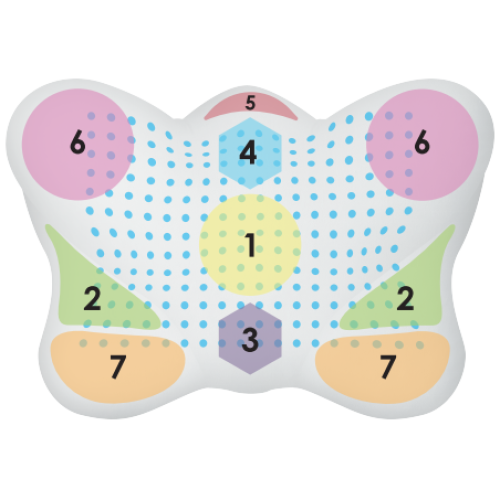Antirid pernă ortopedică moale și anti-îmbătrânire Ortek "Butterfly SOFT" J2539