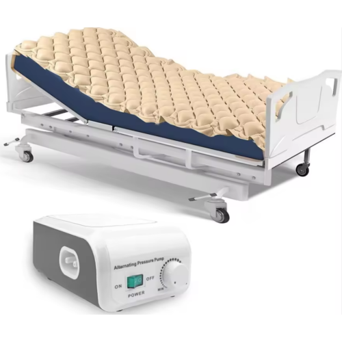 Saltea antiescară cu compresor cu efect de masaj Bej