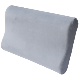 Pernă ortopedică pentru adulți cu memorie cu rulouri moale 58x40cm XL Hmarinka Olvi J2526 Gri