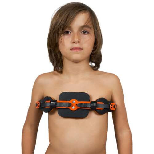 Orteză pentru copii cu deformare toracică pectus carinatum (toracele în carenă) Dinamică WP953