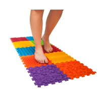 Covoraș de masaj pentru reabilitare "Ortek Mix" 10 elemente Rigid